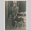 Umio Gen and dog (ddr-densho-468-388)