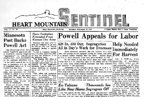 Heart Mountain Sentinel Vol. II No. 39 (September 25, 1943) (ddr-densho-97-147)