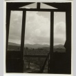 View of mountains through a window (ddr-densho-201-88)