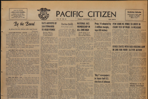 Pacific Citizen, Vol. 59, Vol. 20 (November 13, 1964) (ddr-pc-36-46)