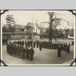 Buddhist priests raising a flag (ddr-densho-432-155)