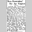 'Race Persecution,' Say Jap Suspects (May 10, 1944) (ddr-densho-56-1042)