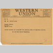 Western Union Telegram to Kan Domoto from Mr. & Mrs. Jurai Nakashima (ddr-densho-329-678)