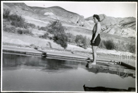 Josephine Hawes, Death Valley, swimming pool. 