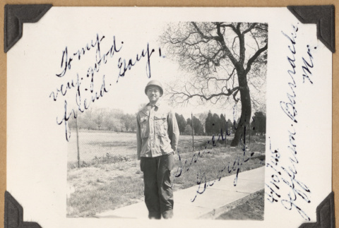 George at Jefferson Barracks (ddr-densho-542-156)