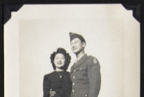 Woman with a soldier (ddr-densho-542-735)