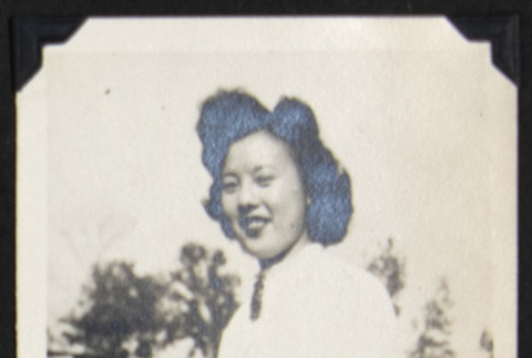 Woman in a striped skirt (ddr-densho-542-717)