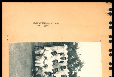 Staff of medical division, July 1946 (ddr-csujad-55-1402)