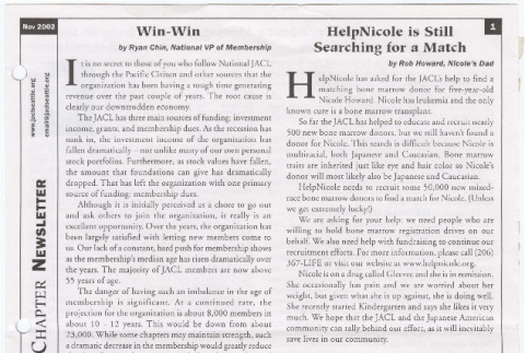 Seattle Chapter, JACL Reporter, Vol. 39, No. 11, November 2002 (ddr-sjacl-1-506)