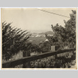 View of the coast from behind a fence (ddr-densho-542-844)