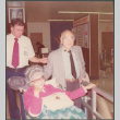 Chester Sakura with Agnes Sakura in wheelchair at airport (ddr-densho-523-661)