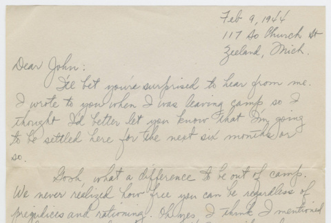 Letter from David Miyamoto to John Bonomi (ddr-janm-21-27)