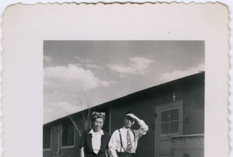 Two people in camp (ddr-densho-329-727)