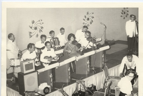 Band playing at convention reception (ddr-jamsj-1-502)