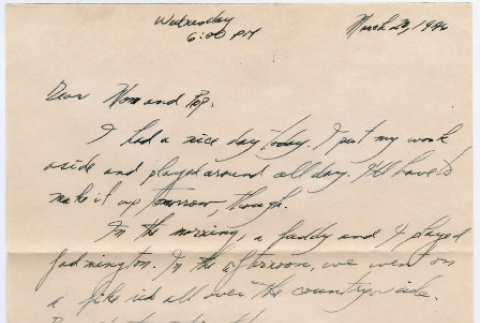 Letter from Tadashi Ishida to Mr. & Mrs. Y Ishida (ddr-densho-535-342)
