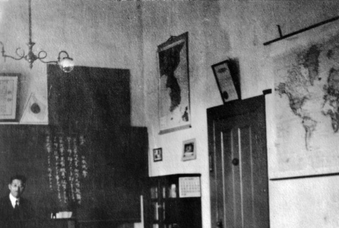 Takuritsu Morita inside classroom (ddr-ajah-6-601)