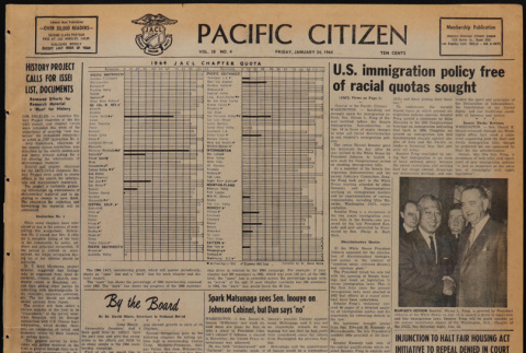 Pacific Citizen, Vol. 58, Vol. 4 (January 24, 1964) (ddr-pc-36-4)