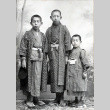 Three boys in Japanese clothing (ddr-densho-474-188)