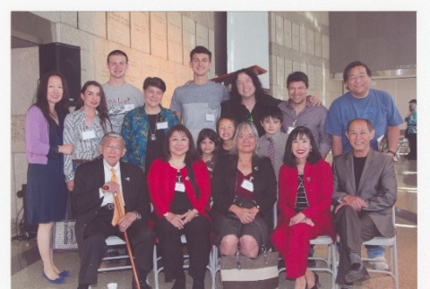 Yasui family at the Min Yasui Event at the Japanese American National Museum (ddr-densho-259-629)