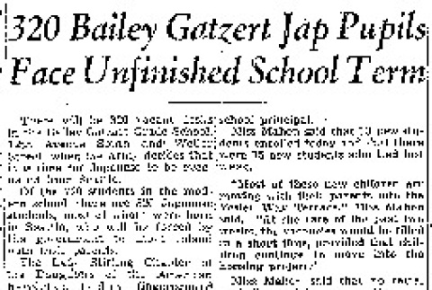 320 Bailey Gatzert Jap Pupils Face Unfinished School Term (March 23, 1942) (ddr-densho-56-705)