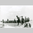 Soldier hitting baseball (ddr-densho-1007-791)