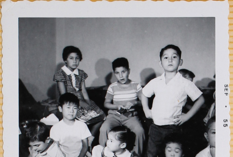 Group of children at birthday party (ddr-densho-522-332)