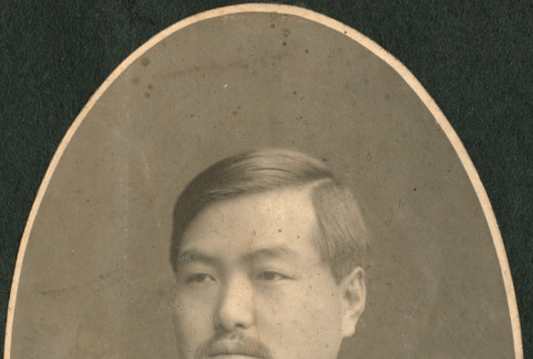 Portrait of man in high collar (ddr-densho-293-91)