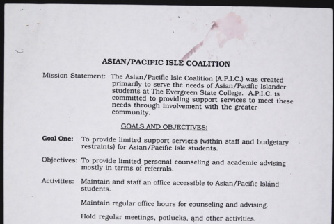 Asian/Pacific Isle Coalition at Evergreen State College (ddr-densho-530-19)