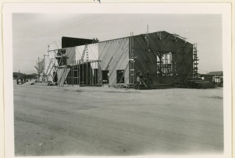 Front view of auditorium under construction (ddr-densho-37-1327)