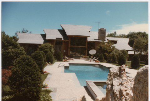 Pool looking towards house (ddr-densho-377-2410)