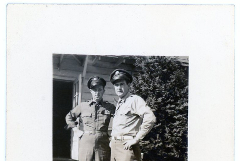 Lt. White and Woodrow Husley (ddr-densho-373-47)