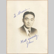 Signed photograph of a man (ddr-manz-10-40)