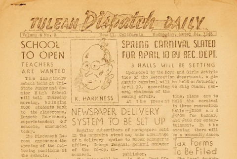 Tulean Dispatch Vol. 5 No. 3 (March 24, 1943) (ddr-densho-65-184)