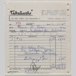 Receipt from Takahashi Trading Co. to Glenn Rosen (ddr-densho-424-684)