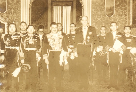 Group photograph of diplomats in formal dress (ddr-njpa-4-2554)