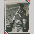 Man sitting on the beach (ddr-densho-201-900)