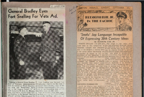 General Bradley eyes Fort Snelling for vets ad.;