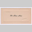 Ida Shizu Mori's graduation name card (ddr-densho-550-99)