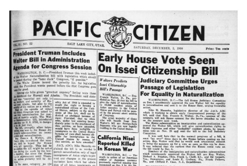The Pacific Citizen, Vol. 31 No. 22 (December 2, 1950) (ddr-pc-22-48)