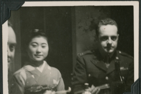 American soldier with Japanese woman (ddr-densho-397-172)