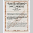 Continental Casualty Company Insurance policy (ddr-densho-501-124)