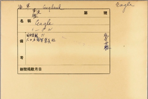 Envelope of HMS Eagle photographs (ddr-njpa-13-506)