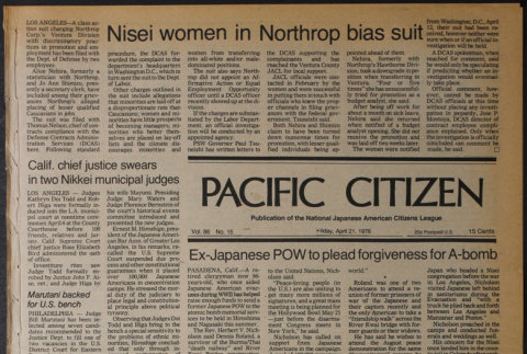 Pacific Citizen, Vol. 86, No. 15 (April 21, 1978) (ddr-pc-50-15)