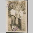Two men with trophy (ddr-densho-316-310)