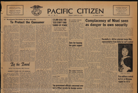 Pacific Citizen, Vol. 54, No. 12 (March 23, 1962) (ddr-pc-34-12)