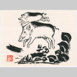 Sketch by Mine Okubo and note to Kaneji Domoto (ddr-densho-329-1206)