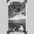 Photo of a couple near a river (ddr-densho-483-451)