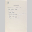 Note written on The Ambassador Hotel, Los Angeles Stationary (ddr-densho-424-574)