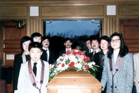 Funeral service for an Issei man (ddr-densho-24-25)
