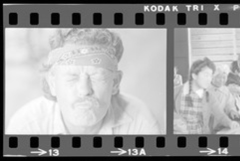 Negative film strip for Farewell to Manzanar scene stills (ddr-densho-317-219)